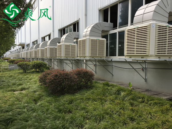工业空调用于高大厂房通风降温一小时一度电_爽风环保空调